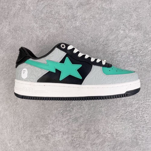 Company Quality High Quality Bape Sta Low White Cowhide High-standard Materials Ortholite Cushioning Material Sneaker with Box BPS-083