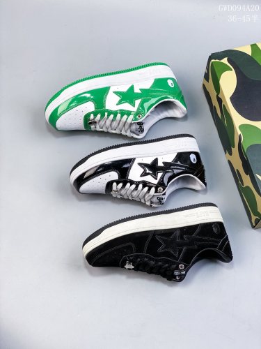 Company Level High Quality Bape Sta SK8 Dunk Suede Material Sneaker with Box BPS-069