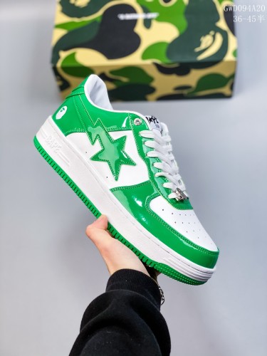 Company Level High Quality Bape Sta SK8 Dunk Suede Material Sneaker with Box BPS-069