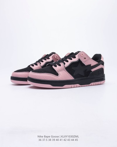 Company Level High Quality BAPE Sk8 Sta Low Soft Calfskin Upper with Ortholite Cushioning Insole External Wear-resistant Rubber Outsole Sneaker with Box BPS-037