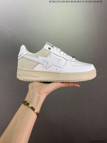 Company Level High Quality Bape Sta Sea Glass Insole Built-in Full Palm Air Cushion Sneaker with Box BPS-067