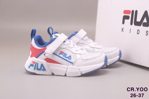 High Quality Kid's Fila Fusion Bianco Sneakers with Box KSS-007