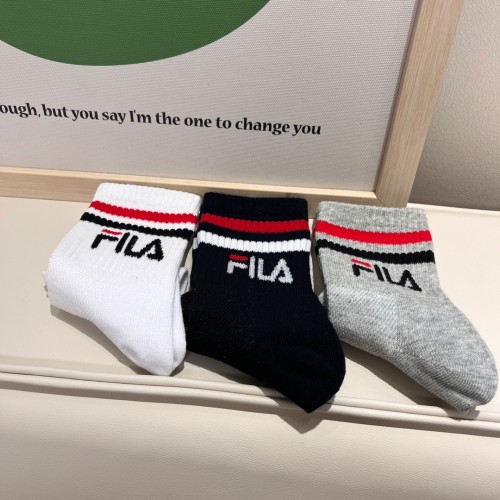 High Quality Kid's Fila Mesh Socks with Box KSC-001
