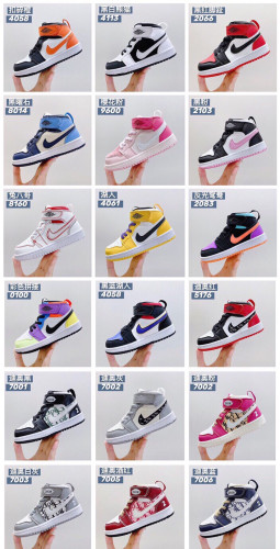 High Quality Kid's Nike Air Jordan 1 High Migic Buckle Sneakers with Box KSS-023