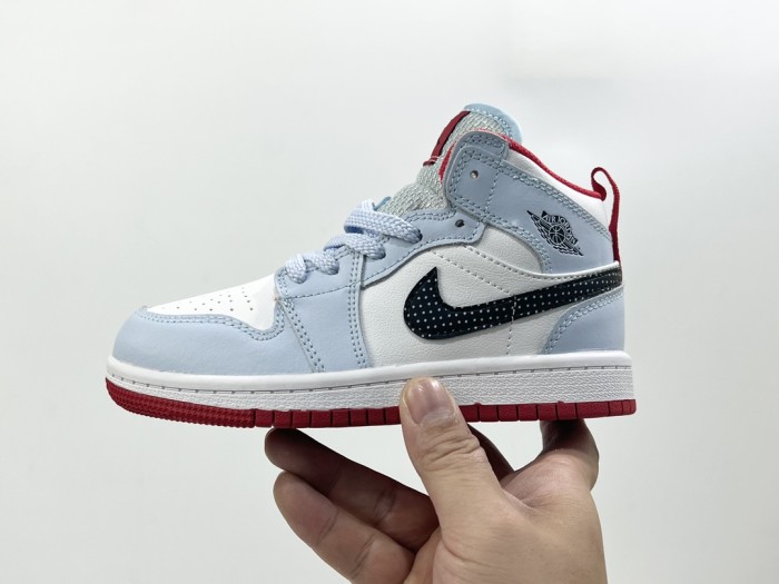 High Quality Kid's Nike Air Jordan 1 Top Leather Shoes with Box KSS-022