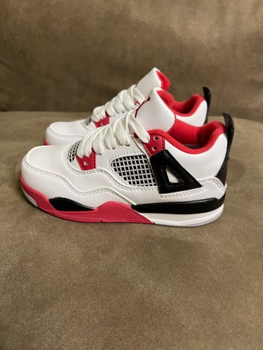 High Quality Kid's Nike Air Jordan 4 High Rubber Outsole Sneakers with Box KSS-026