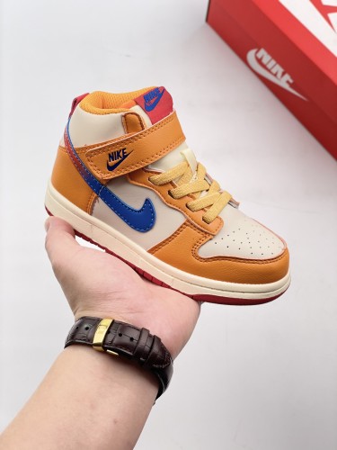High Quality Kid's Nike Air Jordan 1 High Black Toe AJ1 Baby Sneakers with Box KSS-042