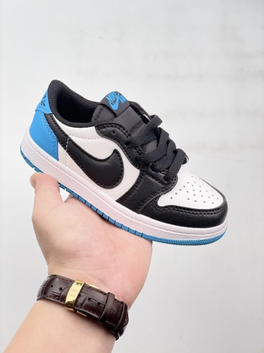 High Quality Kid's Nike Air Jordan 1 High Black Toe AJ1 baby Sneakers with Box KSS-044