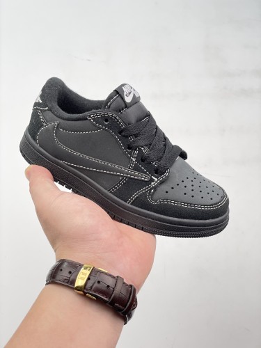 High Quality Kid's Nike Air Jordan 1 High Black Toe AJ1 baby Sneakers with Box KSS-044