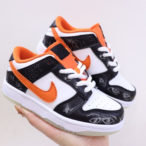 High Quality Kid's Nike SB Dunk Low High-quality Leather with Patent Leather and Suede Body Sneakers with Box KSS-046