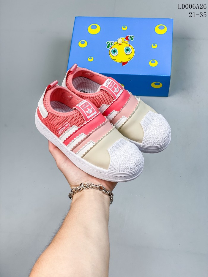 High Quality Bargain Price Kid's Adidas Shellhead Clover Sneaker with Box KSS-061