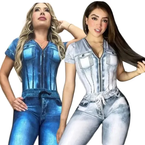 Women Two Piece Short Sleeve Trousers Set WS-219