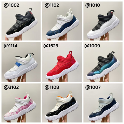 High Quality Kid's Nike Air Jordan 11 High Velcro Sneakers with Box KSS-091