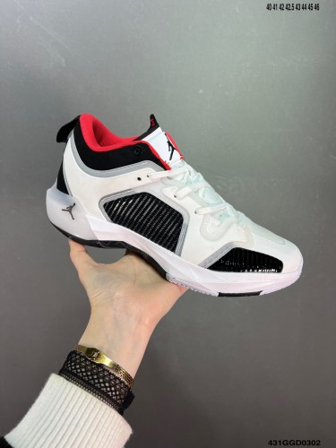 Company Level High Quality Nike Air Jordan XXXVII Zion PF AJ37 Eclipse plate2.0 Visual Sequence Configuration NBA Zion Williamson Exclusive Colorway DQ4122-100 Sneaker with Box HYAJ-254