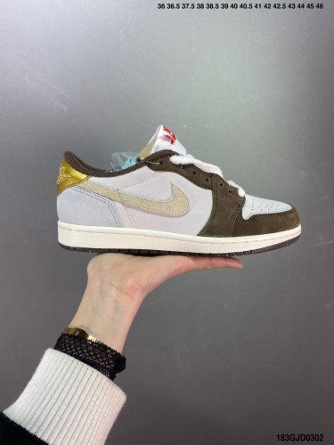 Company Level High Quality Nike Air Jordan 1 Low OG DV1312-200 Sneaker with Box HYAJ-253