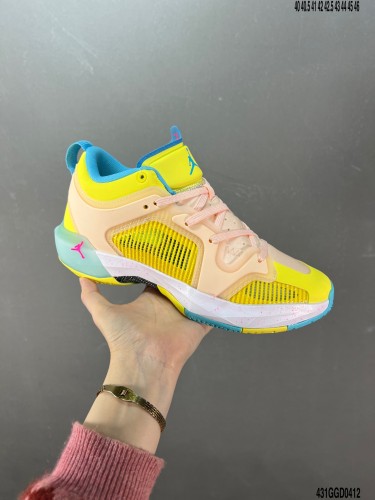 Company Level High Quality Nike Air Jordan XXXVII Zion PF AJ37 Eclipse plate2.0 Visual Sequence Configuration NBA Zion Williamson Exclusive Colorway DQ4122-100 Sneaker with Box HYAJ-292