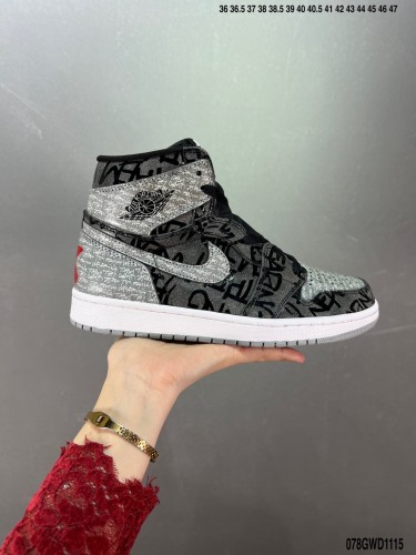 Company Level High Quality Nike Air Jordan 1 High OG  Rebellionaire  Shadow  They can’t stop you from wearing them  555088-036 Sneaker with Box HYAJ-315