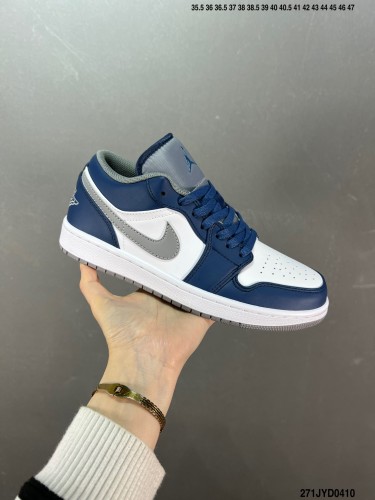 Company Level High Quality Nike Air Jordan 1 Low Full Rubber Insole 553558 Sneaker with Box HYAJ-298