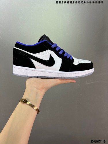 Company Level High Quality Nike Air Jordan 1 Low Full Rubber Insole 553558 Sneaker with Box HYAJ-337