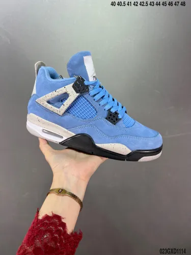 Company Level High Quality Nike Air Jordan 4 Retro GS Light Smoke Grey  ERHD1120-ZML The First Layer of Cow Leather Upper Material + TPU Super Elastic Mesh Material CT8527-021 Sneaker with Box HYAJ-323