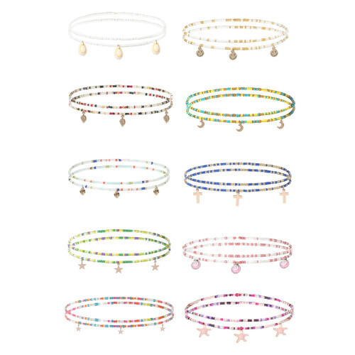 Colorful Beads Waist Chain Hot Sale Sexy Beach Alloy Butterfly Smiley Accessories Women Waist Chain ACWC-001 