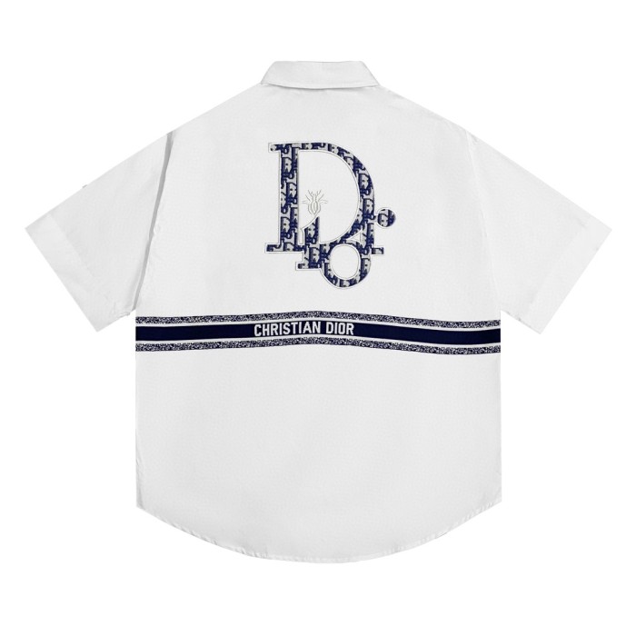 Top Quality Dior 280g 100% Cotton Embroidery Christian Dior Logo T-shirt for Women and Men with Original OPP Package and Tags DRTS-022