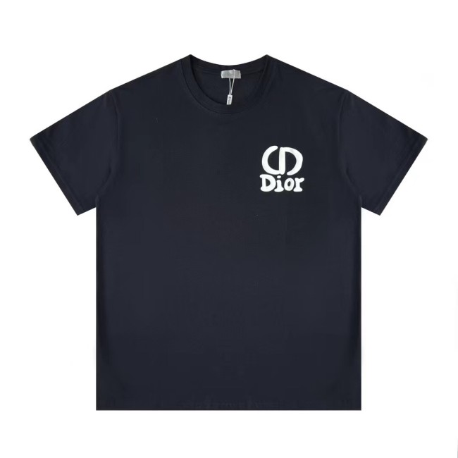 High Quality Dior 100% Cotton CD Dior Print Logo T-shirt for Women and Men with Original OPP Package and Tags DRTS-026