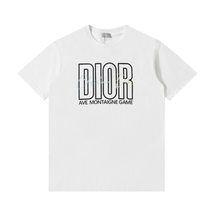 High Quality Dior 260g 100% Cotton Print Logo T-shirt for Women and Men with Original OPP Package and Tags DRTS-061