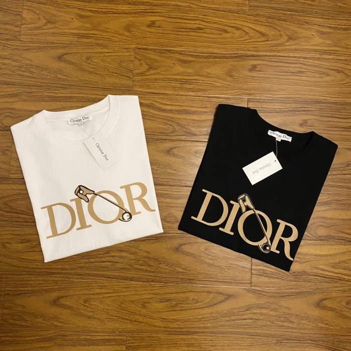 High Quality Dior 240g 100% Cotton Print Logo T-shirt for Women and Men with Original OPP Package and Tags DRTS-064