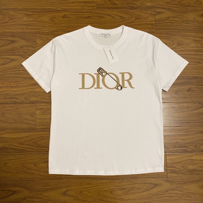 High Quality Dior 240g 100% Cotton Print Logo T-shirt for Women and Men with Original OPP Package and Tags DRTS-064