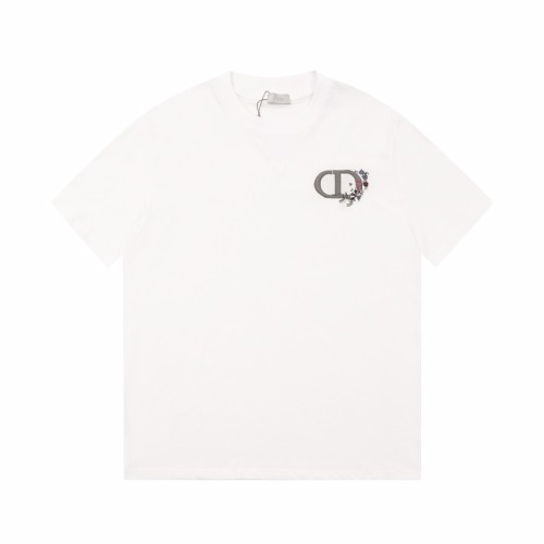 High Quality Dior 230g 100% Cotton Embroidery Logo T-shirt for Women and Men with Original OPP Package and Tags DRTS-094