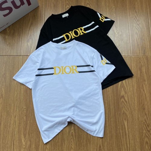 Top Quality Dior 230g 100% Cotton Print Logo T-shirt for Women and Men with Original OPP Package and Tags DRTS-086