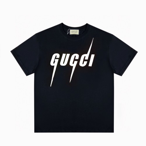 High Quality Gucci 220g 100% Cotton Print Logo T-shirt for Women and Men with Original OPP Package and Tags GCTS-082