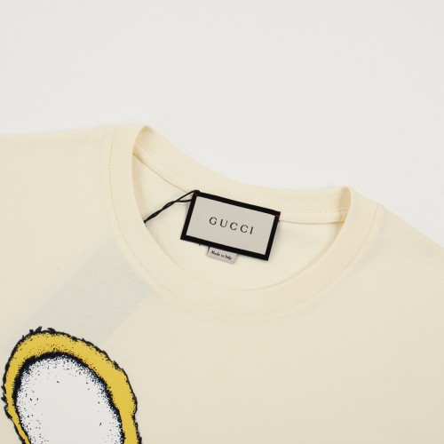 High Quality Gucci 240g 100% Cotton Limited Print Logo T-shirt for Women and Men with Original OPP Package and Tags GCTS-086