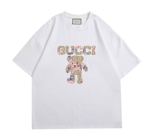 High Quality Gucci 230g 100% Cotton Print Logo T-shirt for Women and Men with Original OPP Package and Tags GCTS-091