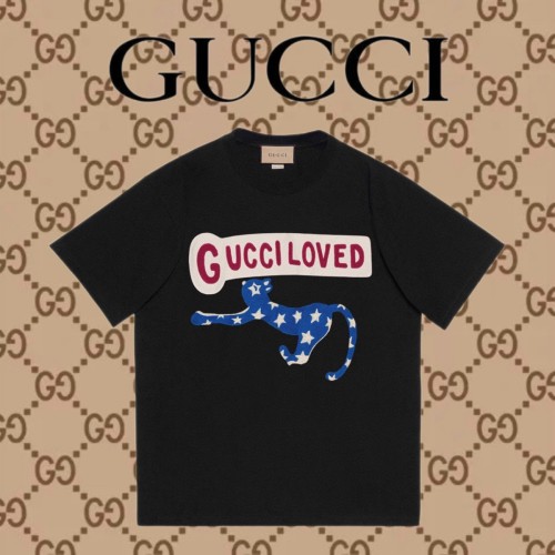 Top Quality Gucci 230g 100% Cotton Print Logo T-shirt for Women and Men with Original OPP Package and Tags GCTS-099