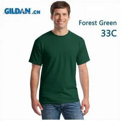Customized 76000 Adult 180g 100% Cotton Round Neck GILDAN T-shirt CST-037 (Different customized process have different customized fee)