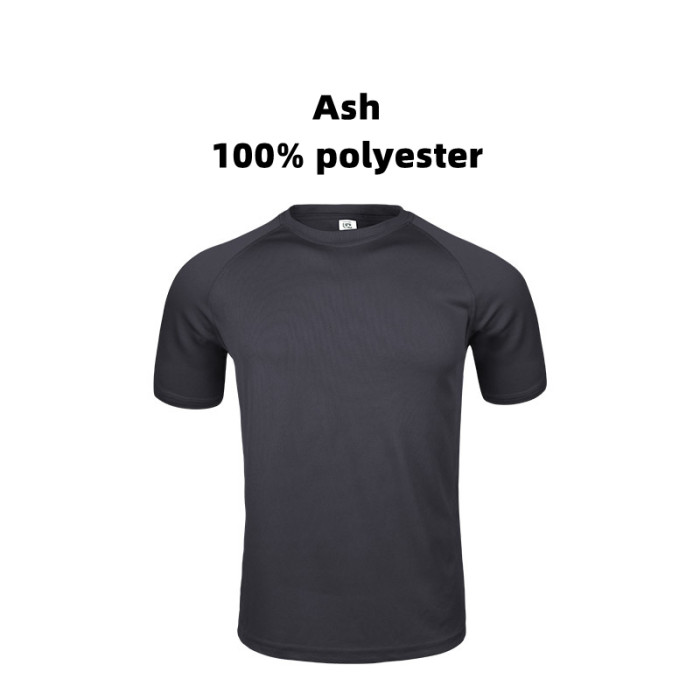 Customized  TSP-A Adult 240g 100% Polyester Round Neck Quick Dry Sport T-shirt CST-030 (Different customized process have different customized fee)