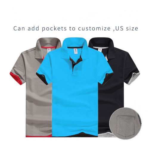 TBB-C-M Custom LOGO/Pattern 60% Cotton Two Buttons Business EUR Size Polo-shirt(Instock) for Men and Women CST-068 (different custom craft and logo and quantities has different custom fee)