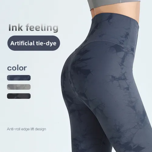 Custom LOGO/Pattern Printed Color 75% Nylon + 25% Spandex Training Fitness High Waist Yoga Long Pants For Women (Instock) YGP-001 K0103