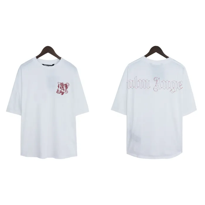 High Quality Palm Angels Leisure Loose Embroidery LOGO T-shirt PAC-009