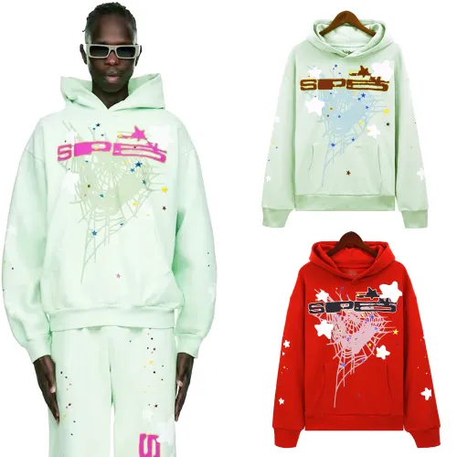 High Quality Sp5der(Spider 55555)  360G Cotton Hoodie SPHC-025