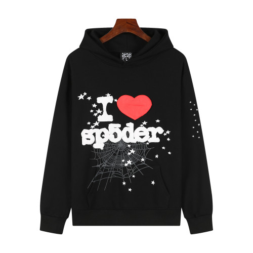 High Quality Sp5der(Spider 55555) Foaming LOGO Hoodie SPHC-001