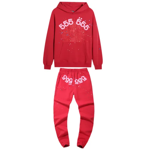 High Quality Sp5der(Spider 55555)  370G Cotton Hooide + Trouser Set SPHC-021