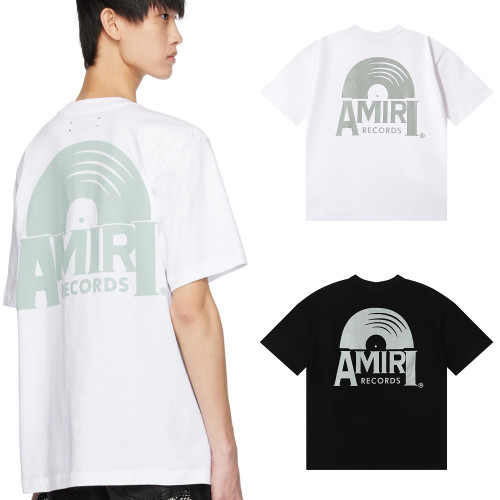 High Quality Amiri Records Wolf 230G Cotton T-shirt AMRC-076