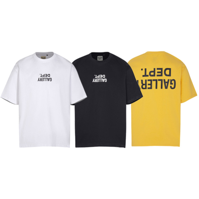 High Quality Gallery Dept Flip Upside Down Letters Cotton T-shirt GDC-004