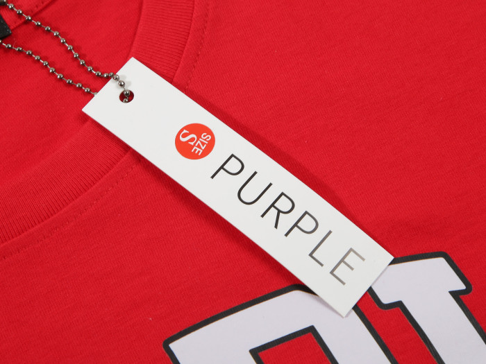 High Quality Purple Brand Cotton T-shirt PPC-004