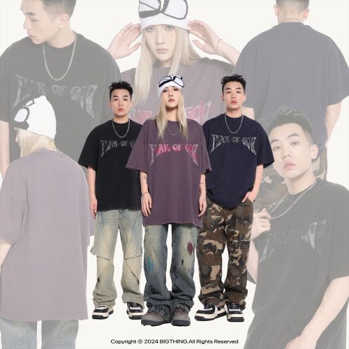 High Quality Fear of God FOG ESSENTIALS Washed Distressed Vintage Cotton Loose T-shirt ESTC-085