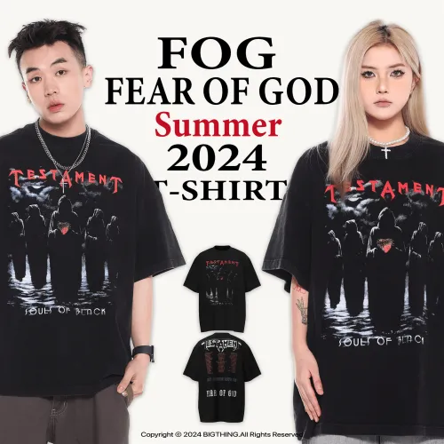 High Quality Fear of God FOG ESSENTIALS Cotton Washed Distressed Loose T-shirt ESTC-102