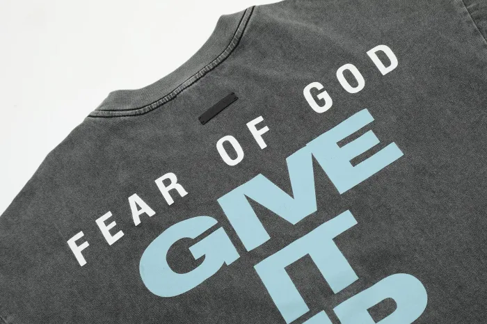 High Quality Fear of God FOG ESSENTIALS Cotton Washed Distressed Loose T-shirt ESTC-093